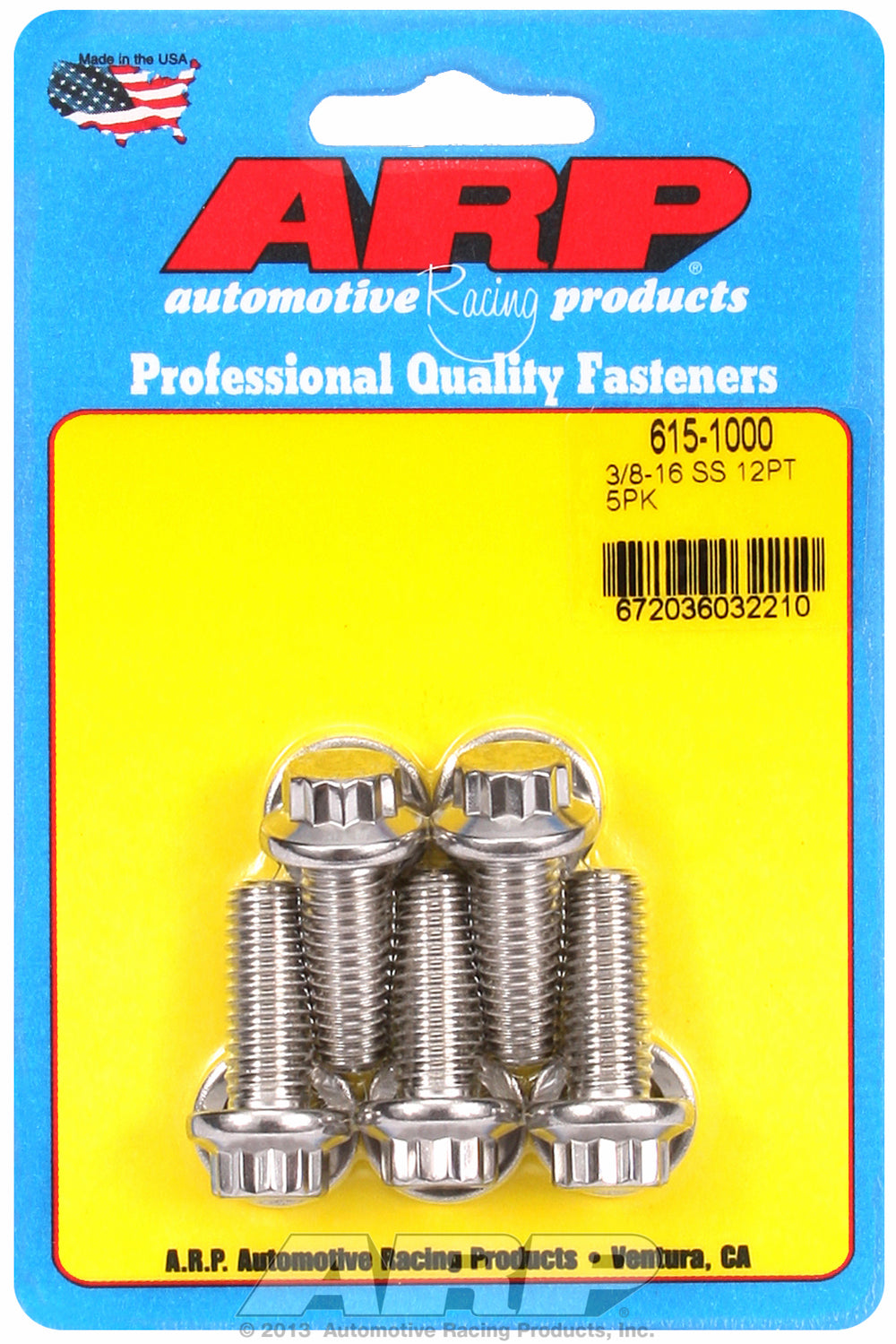 3/8-16 x 1.000 12pt 7/16 wrenching SS bolts