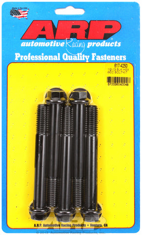 1/2-13 x 4.250 hex black oxide bolts