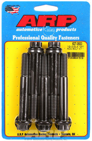 1/2-13 x 3.500 12pt black oxide bolts