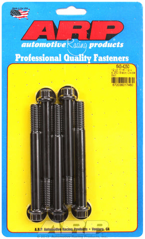 7/16-14 x 4.250 12pt black oxide bolts