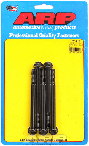 5/16-18 X 4.000 hex black oxide bolts