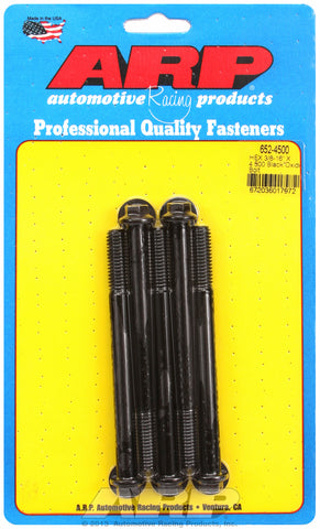 3/8-16 X 4.500 hex black oxide bolts
