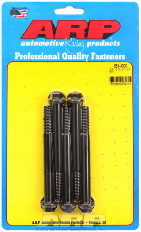 3/8-16 x 4.000 hex 7/16 wrenching black oxide bolts