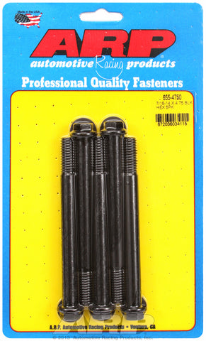 7/16-14 X 4.750 hex 1/2 wrenching black oxide bolts