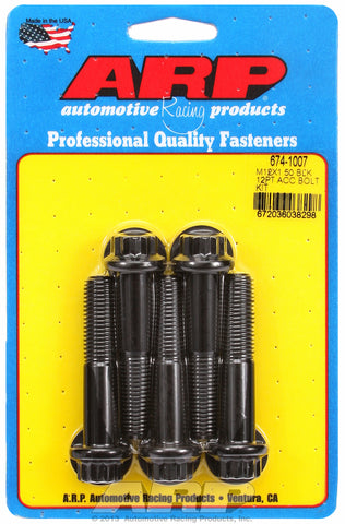 M12 x 1.50 x 60 12pt black oxide bolts