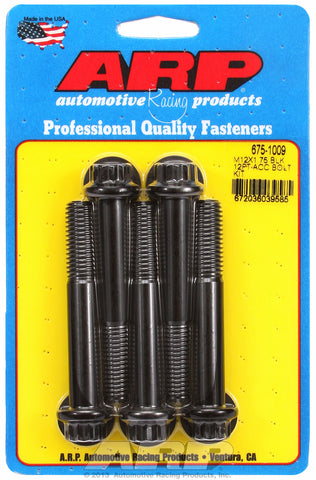 M12 x 1.75 x 80 12pt black oxide bolts