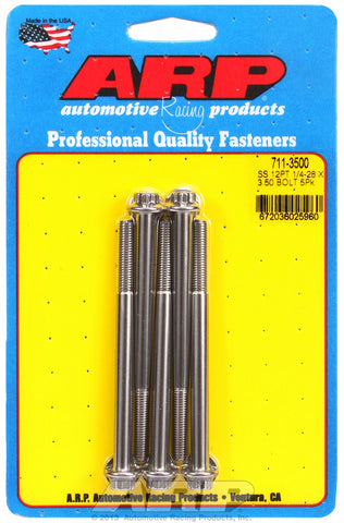 1/4-28 x 3.500 12pt SS bolts