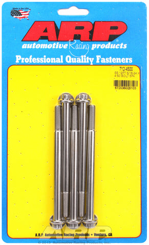 5/16-24 x 4.500 12pt SS bolts