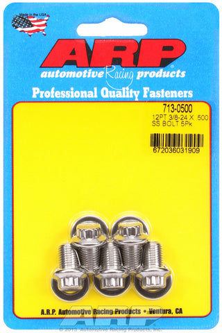3/8-24 x .500 12pt SS bolts