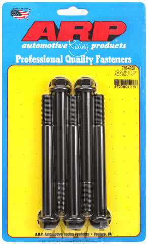 1/2-20 x 4.750 hex black oxide bolts