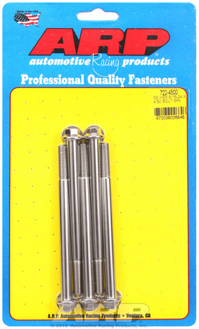 5/16-24 x 4.500 hex SS bolts