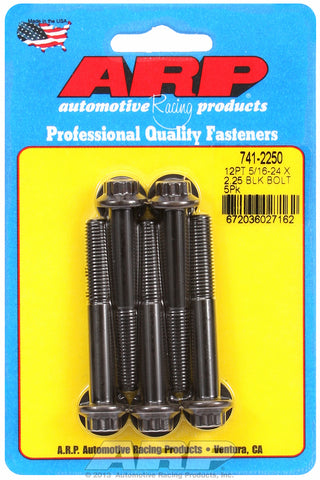 5/16-24 x 2.250 12pt black oxide bolts