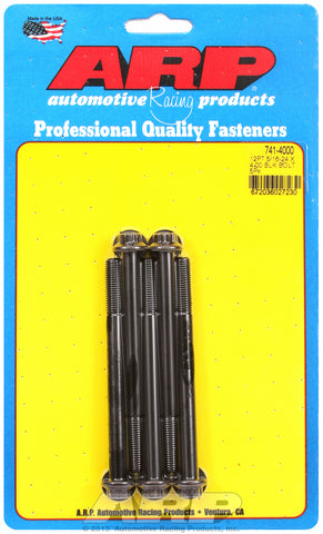 5/16-24 x 4.000 12pt black oxide bolts