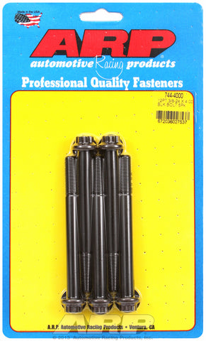 3/8-24 x 4.000 12pt 7/16 wrenching black oxide bolts