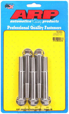 1/2-20 x 3.500 hex SS bolts