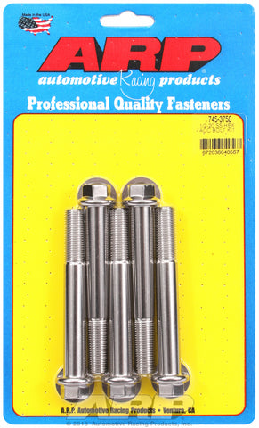 1/2-20 x 3.750 hex SS bolts