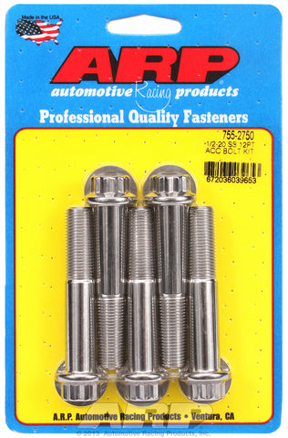 1/2-20 x 2.750 12pt SS bolts