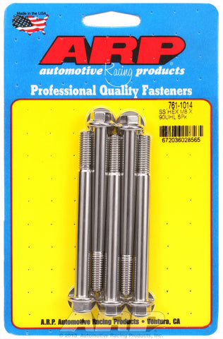 M8 x 1.25 x 90  hex SS bolts