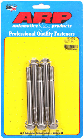 M10 x 1.50 x 100 hex SS bolts