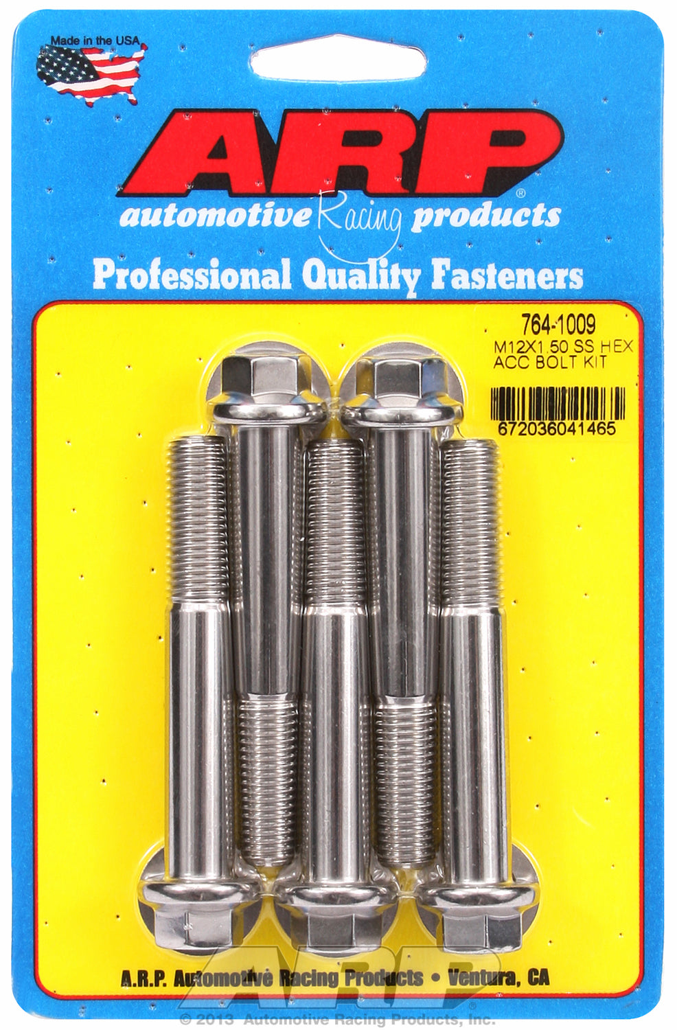 M12 x 1.50 x 80 hex SS bolts