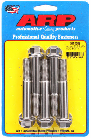 M12 x 1.50 x 80 hex SS bolts