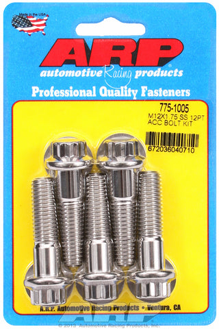 M12 X 1.75 X 45 12pt SS bolts