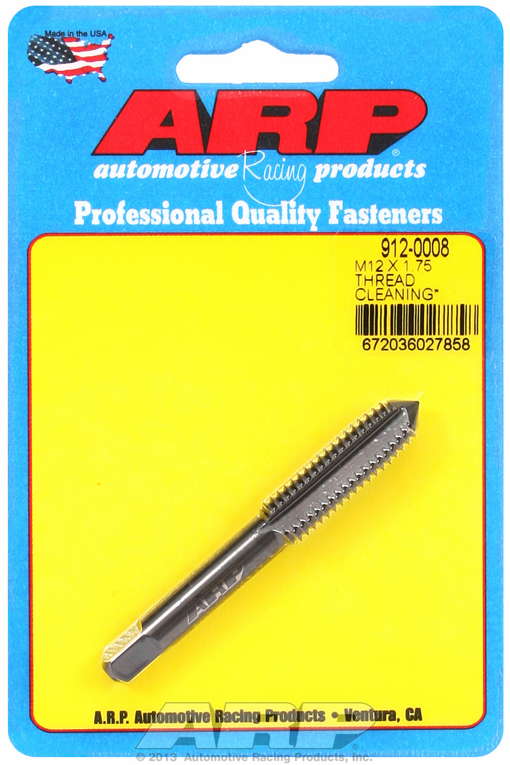 M12 X 1.75 thread cleaning tap